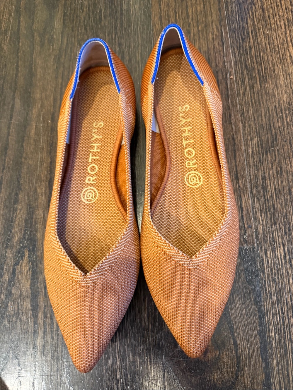 Rothy's Women's Pointed Knit Flats — Tan